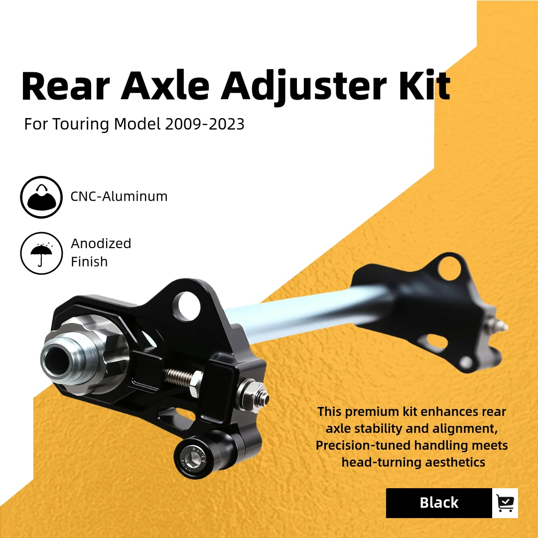 

Motorcycle Rear Bearing Axle Adjuster Kit For Harley Touring Street Glide Road King Tri Glide Ultra Limited 2009-2023