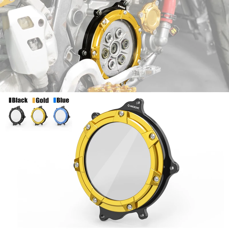 NICECNC For Suzuki DRZ400SM DRZ400 DRZ400E DRZ400S DR-Z 400 E S SM 2000-2024 2023 2022 Transparent Engine Clutch Cover Guard