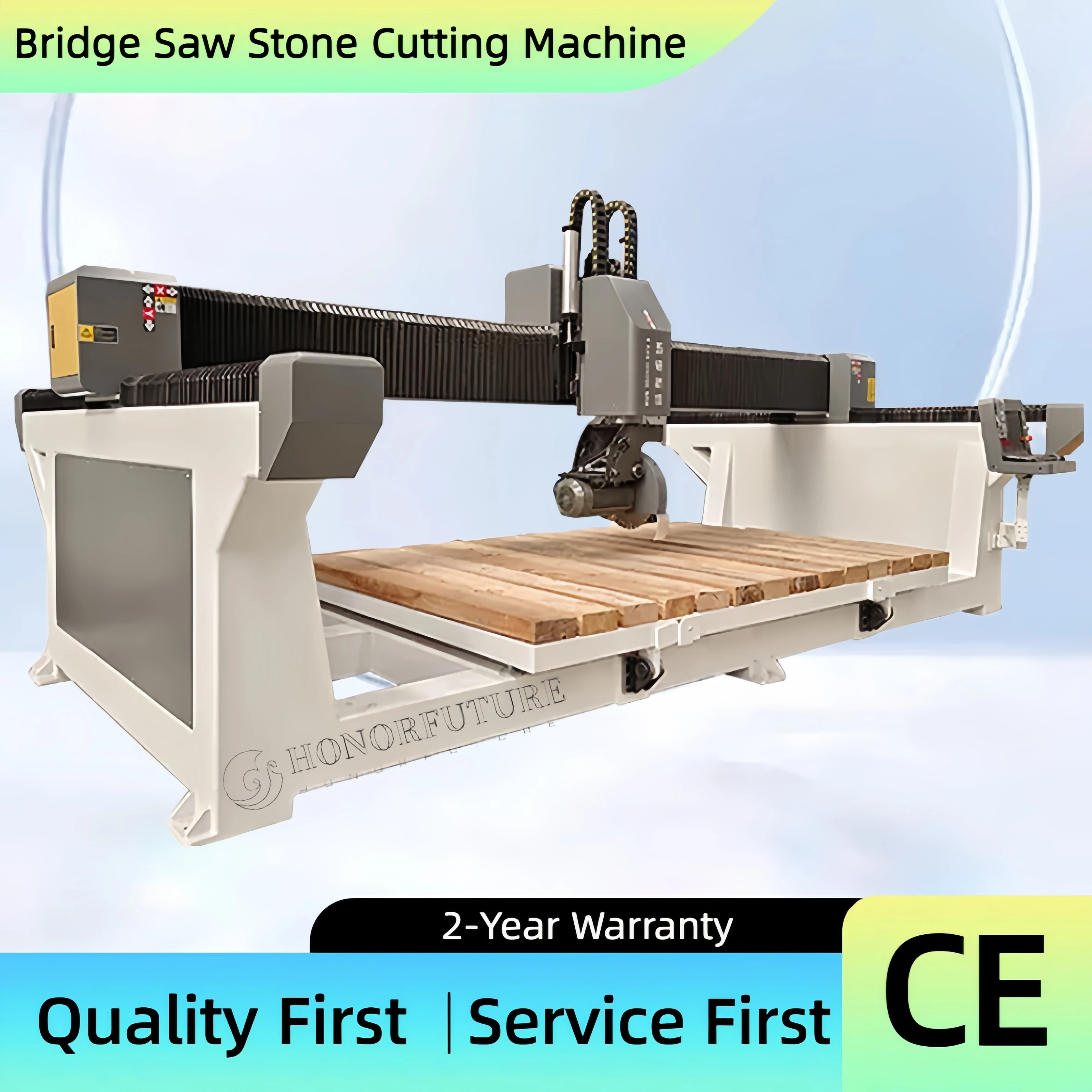 High Precision Multifunction Automatic 5 Axis Stone Processing Stone Cutting Machine CCD
