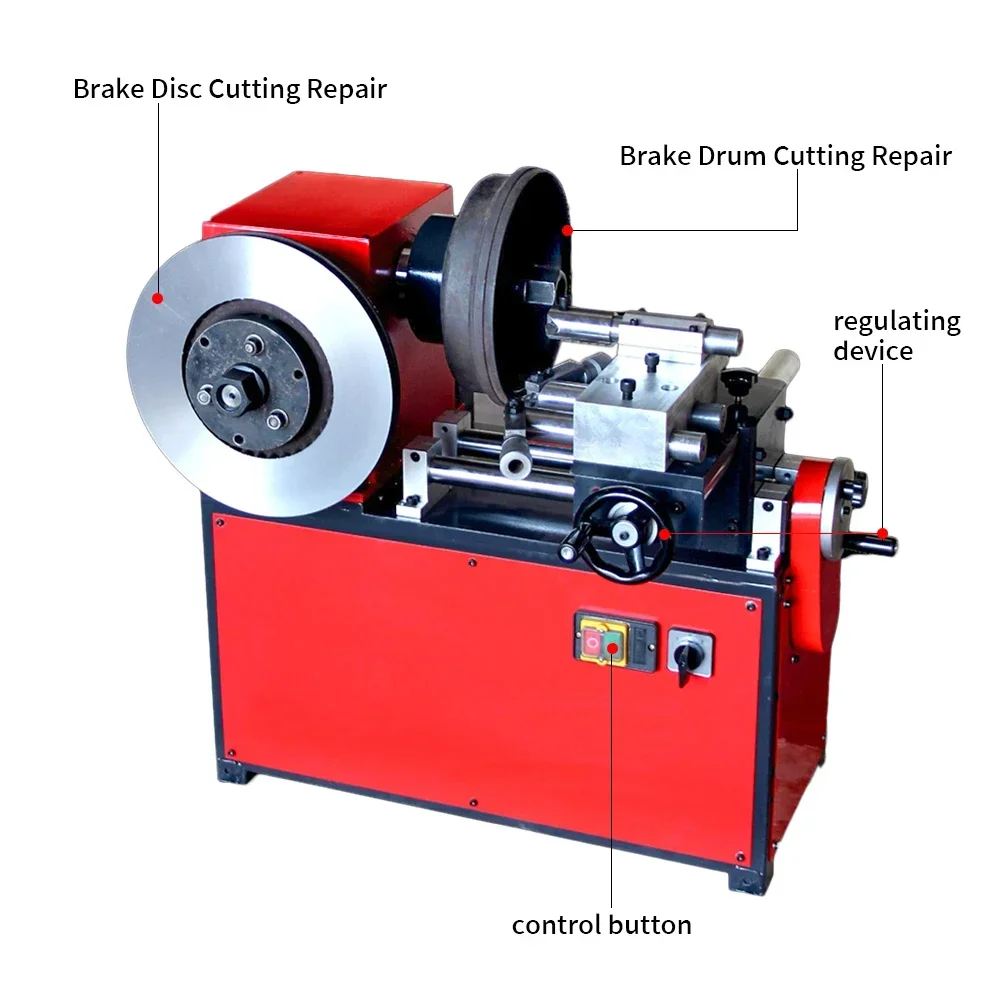 Car Brake Disc Skimming Machine Brake drum repair cutting machine brake disc lathe Rim Correct And Straighten Machine