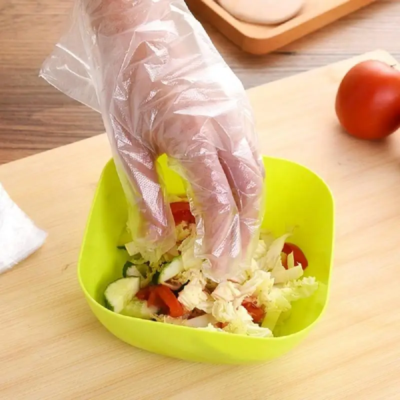 Guantes desechables multifuncionales para cocina, limpieza del hogar, sin látex, preparación de alimentos, seguros, 100 Uds.