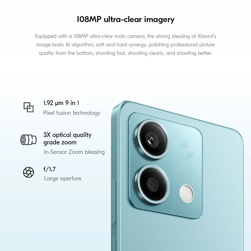 Xiaomi Redmi Note 13 5G Global ROM Mobile Phone 108MP Rear Camera 6.67\