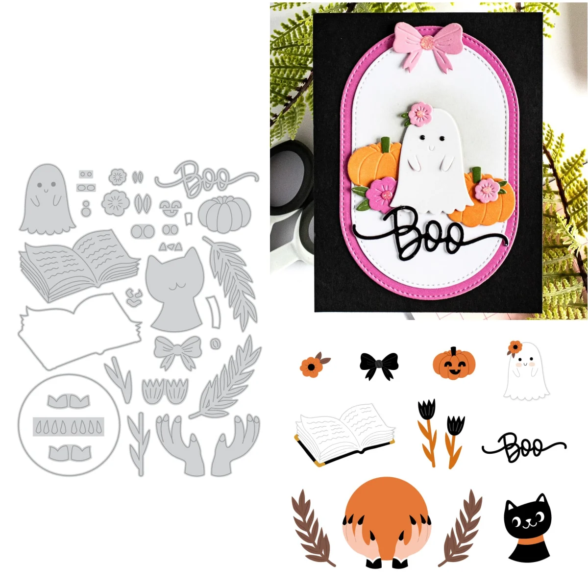 

Mystic Boo Metal Cutting Dies for DIY Making Card Scrapbook Embossed Paper Album Craft Supplies Template Decoration 2025 New