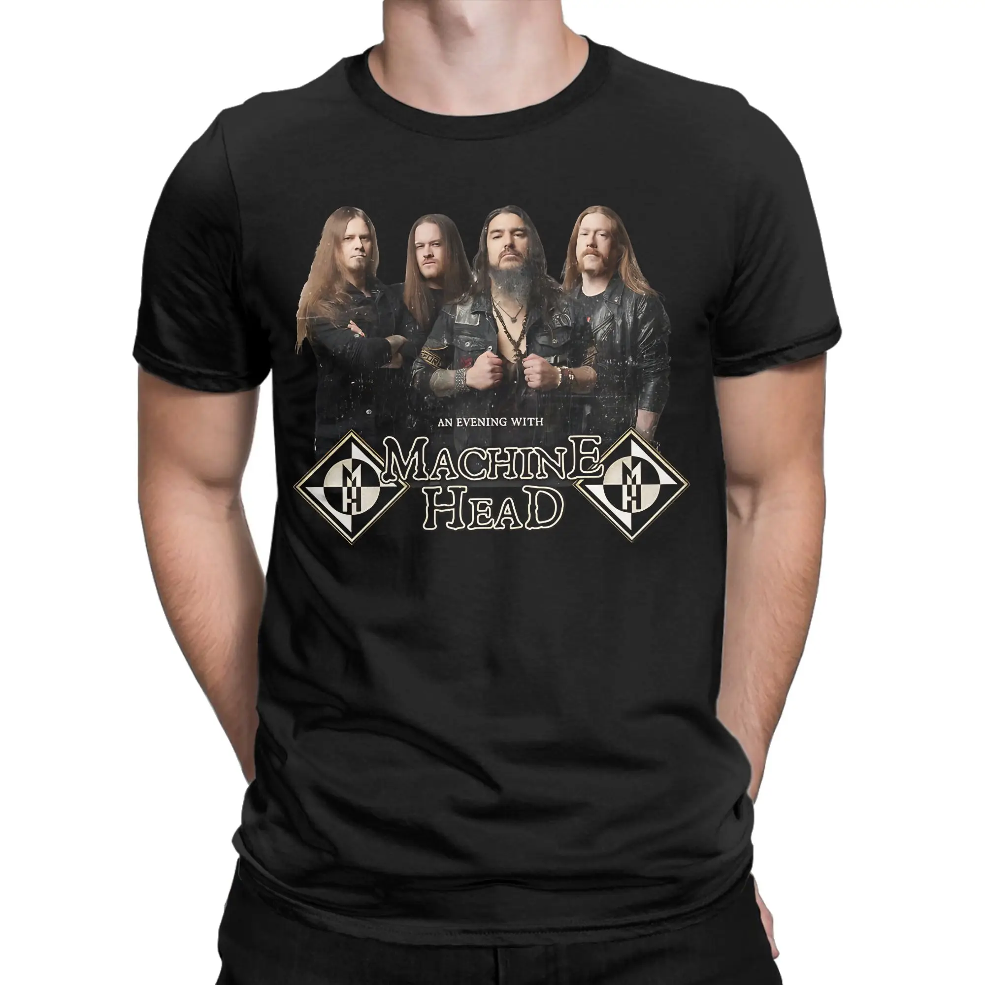 Streetwear T Shirt An Evening With Machine Head Cotton T Shirts  Trendy Cool Tshirt for Couple Casual Short Sleeve Tops