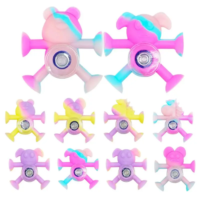 

Fingertip Gyro Spinner Compact Size Gyro Toy Spinner Suction Cup Gyro Spinner Toys for Outdoor Activities, School, Car and Home