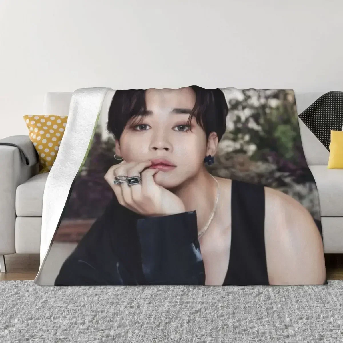 TS BE JIMIN 2   Baby Blankets Single Blanket King Flannel Blanket Fluffy Soft Blankets