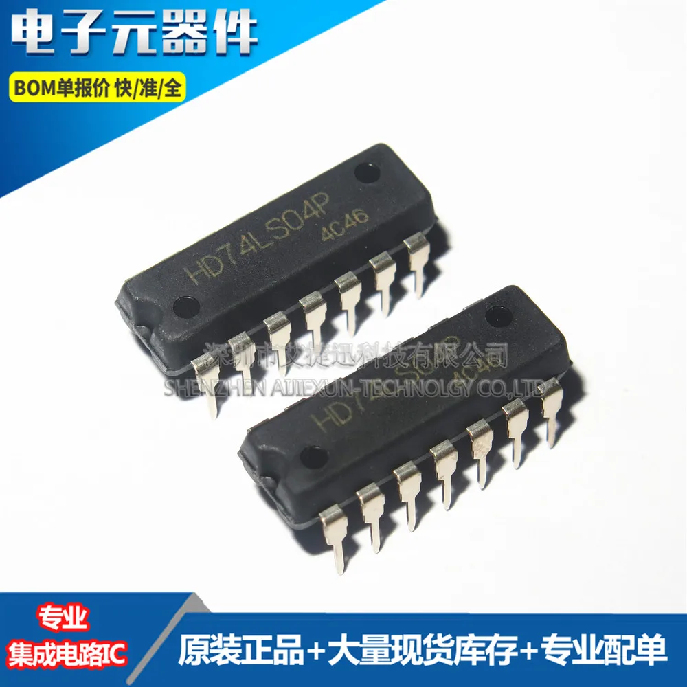 

10 шт. 100% новые и оригинальные шестигранные инверторы HD74LS04P DIP14/шестигранные инверторы на складе