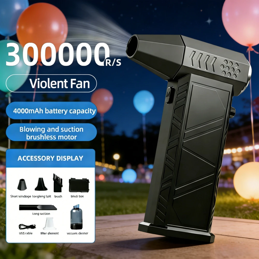 

X9 Turbo Fan Jet Turbo Jet Blower Brushless Vacuum Cleaner Blower For PC/Keyboard/Home/Car Cleaning Blower Multi-functional use