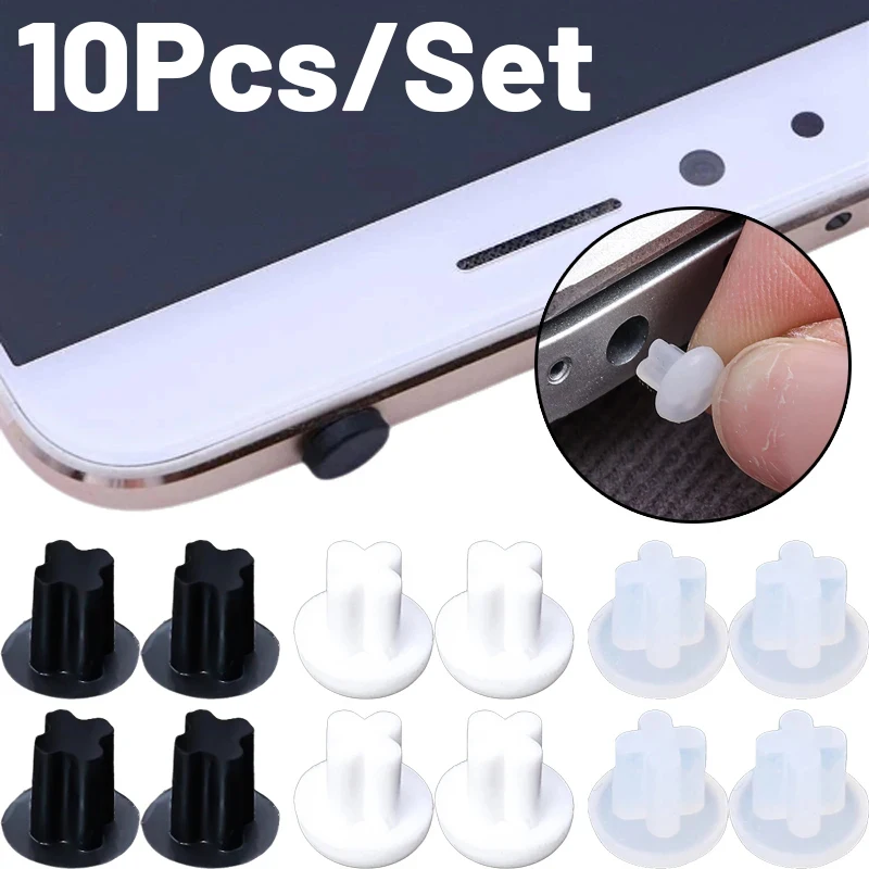 Fone de ouvido 3.5mm jack silicone poeira plug universal áudio microfone interface à prova de poeira rolha fone de ouvido buraco protetor capa