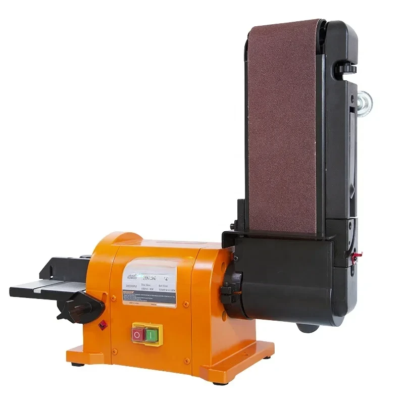 Allwin Stationary 450W Belt Disc Sander Orange Combination Bench Disc Belt Sander