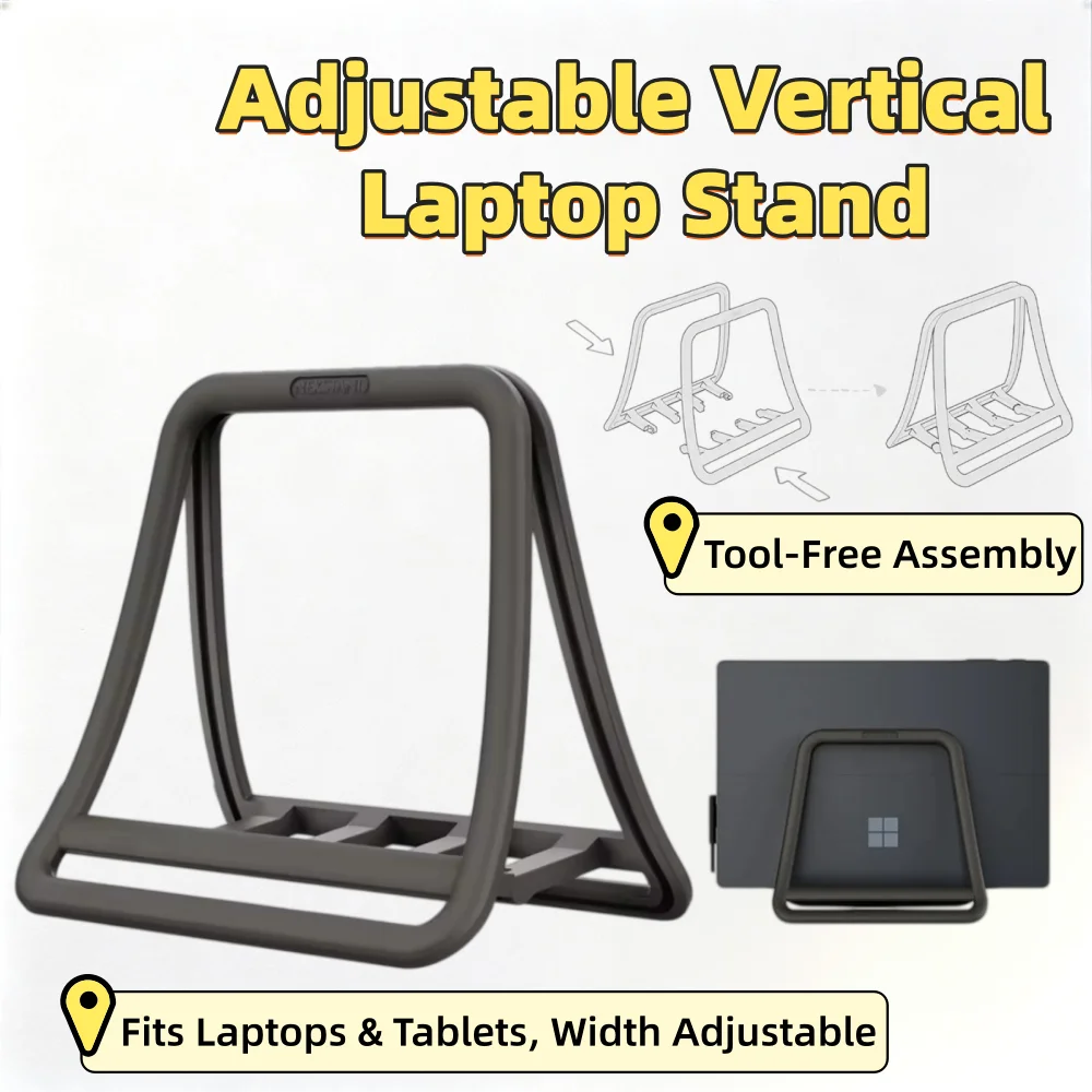 Universal Foldable Laptop Stand Vertical Notebook Dock Desktop Holder Support for MacBook Air Pro iPad Lenovo Dell Samsung