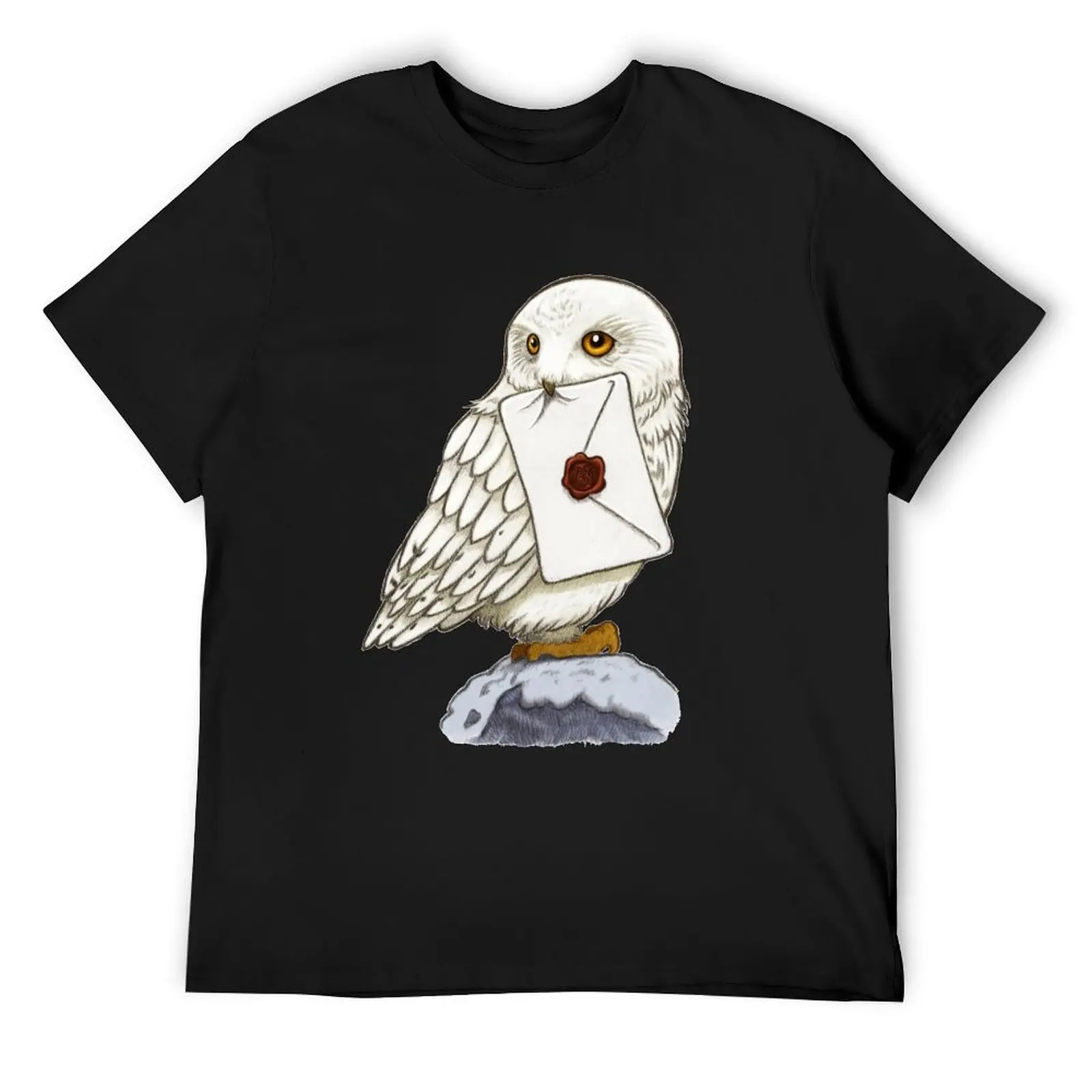 White Owl T-Shirt vintage anime shirt custom t shirt cotton graphic tees blanks slim fit t shirts for men