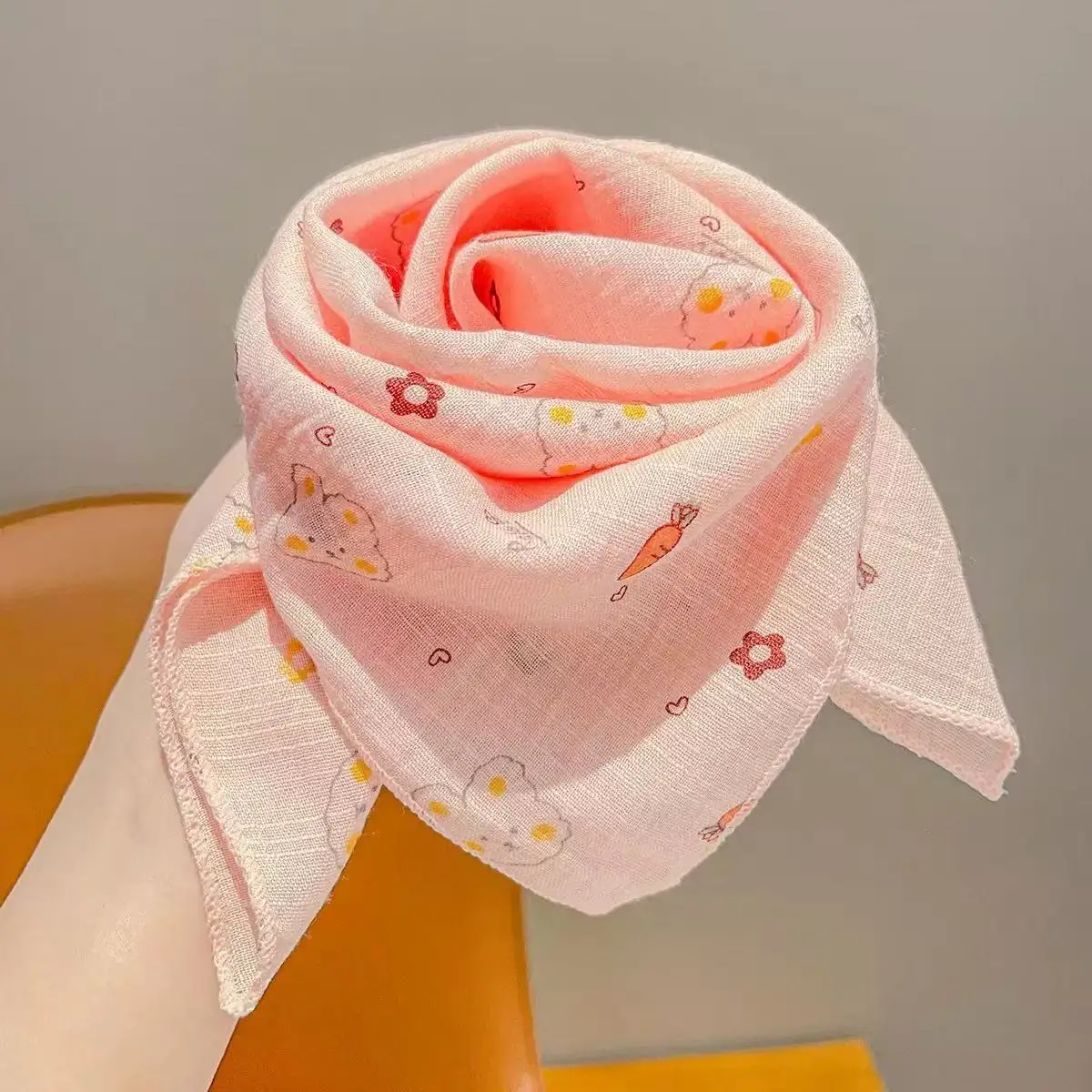 baby Cute cartoon triangular scarf animals children's scarf for boys and girls