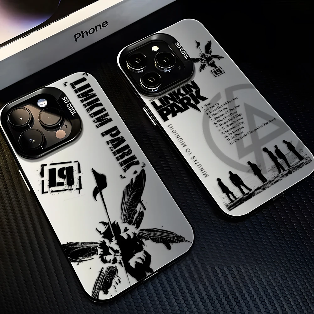 Linkin Park, das Musik-Dreamteam Handyhülle für iPhone 17 16 15 14 13 12 11 mini Pro Max X XR XSMAX 8 Air Plus Sturzsichere Matte Hülle