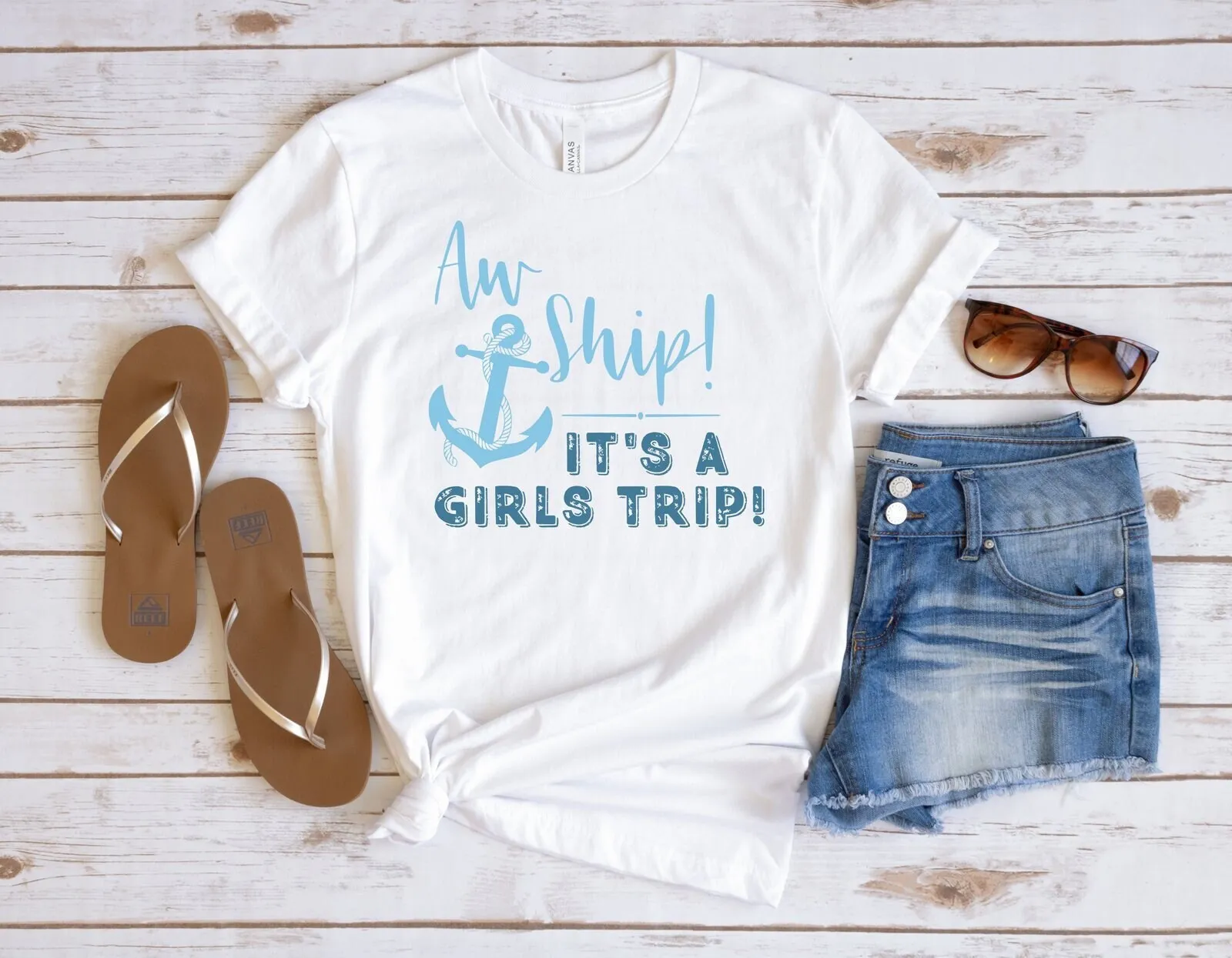 

Aw Ship It A Girls Trip футболка забавная праздничная женская группа круизный подарок на отпуск женское лето