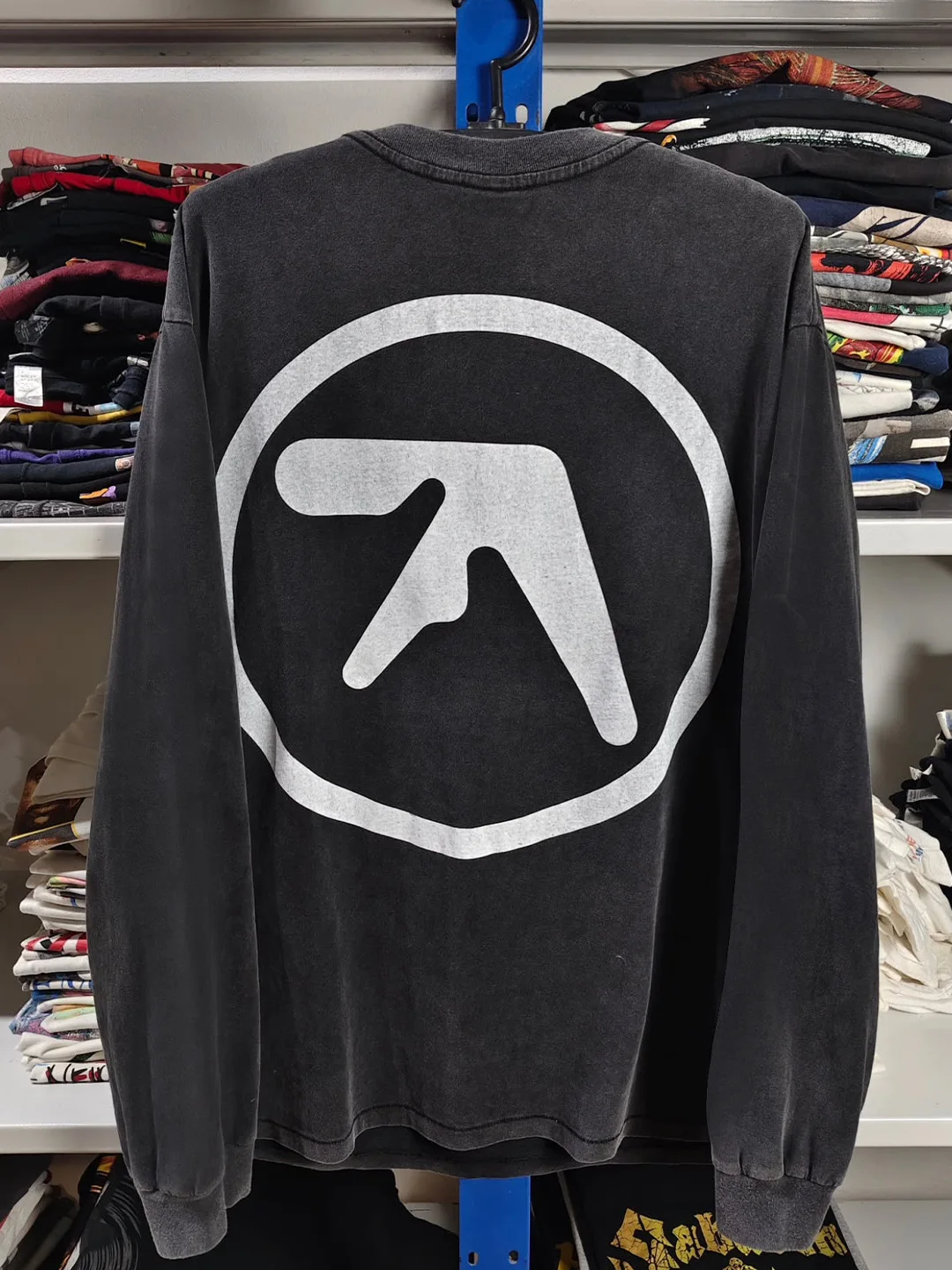 Aphex Twin IDM Dark Electronic Music Long Sleeve T-Shirt Unisex Vintage Satire Crew Neck Cotton Top for Men And Women
