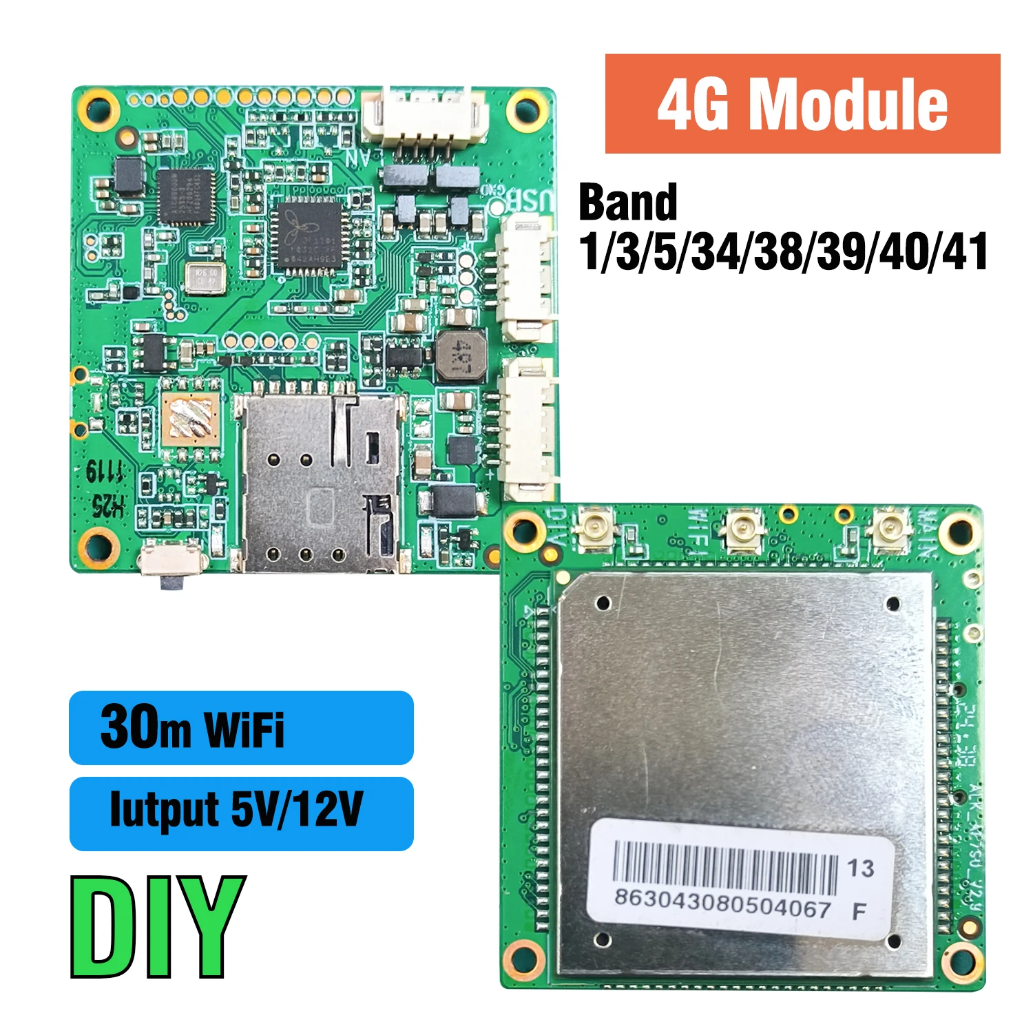 4G CPE Module CAT4 European Version 150Mbps High Speed 2.4G Wi-Fi Wireless Networking DIY Electronic 4G Module for IoT ESP32 Pro