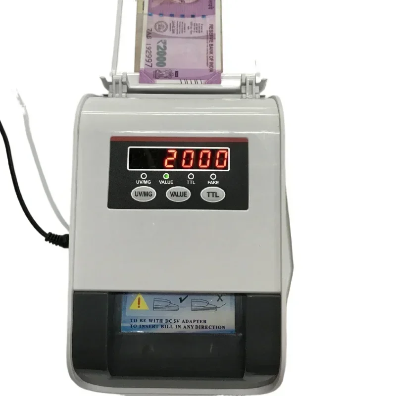 Supply OKYO305 banknote counter, Indian rupee banknote detector total LED display denomination foreign currency detector