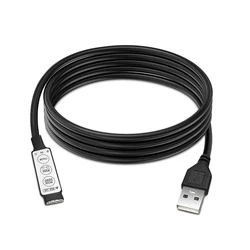 Mini 3 Keys RGB LED Strip Light Controller USB 5V For RGB LED Strip Lights Tape Ribbon Lamp