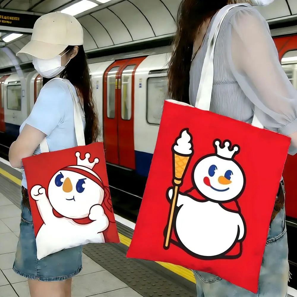 Brand Food Mixue Ice Cream Storage Bags Shopping Bags Series Print Bags Lightweight Shoulder Bag For Daily Use