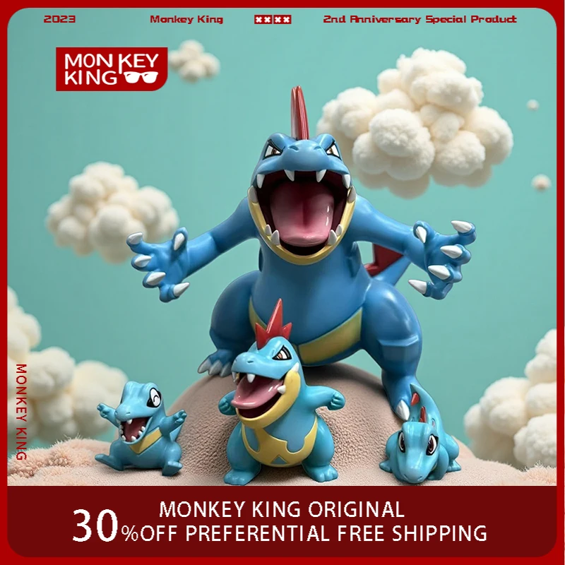 new-pokemon-anime-figure-feraligatr-perimeter-pvc-model-evolution-combination-statue-decoration-ornaments-new-year-gifts-toys