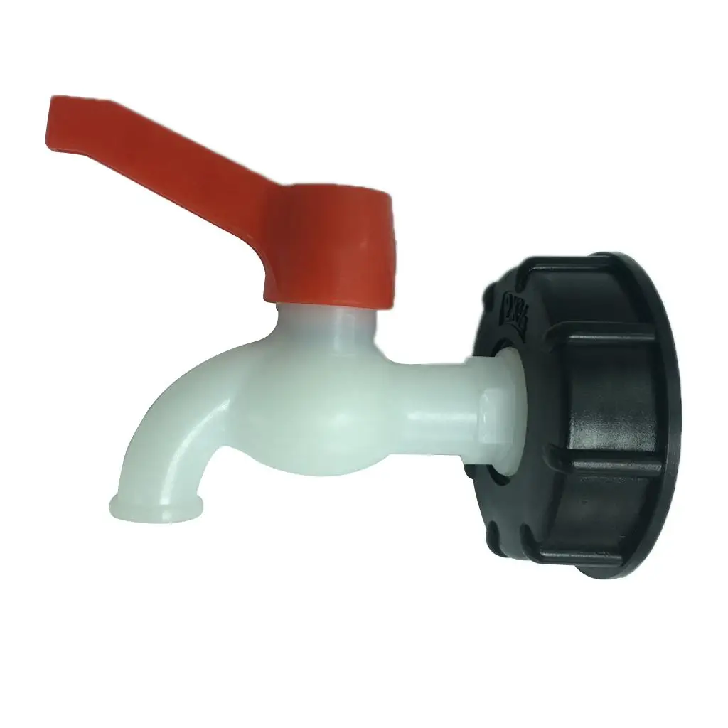 IBC/Ton Barrel Faucet Thick Thread Connector Adapter With DN20 PVC Valve