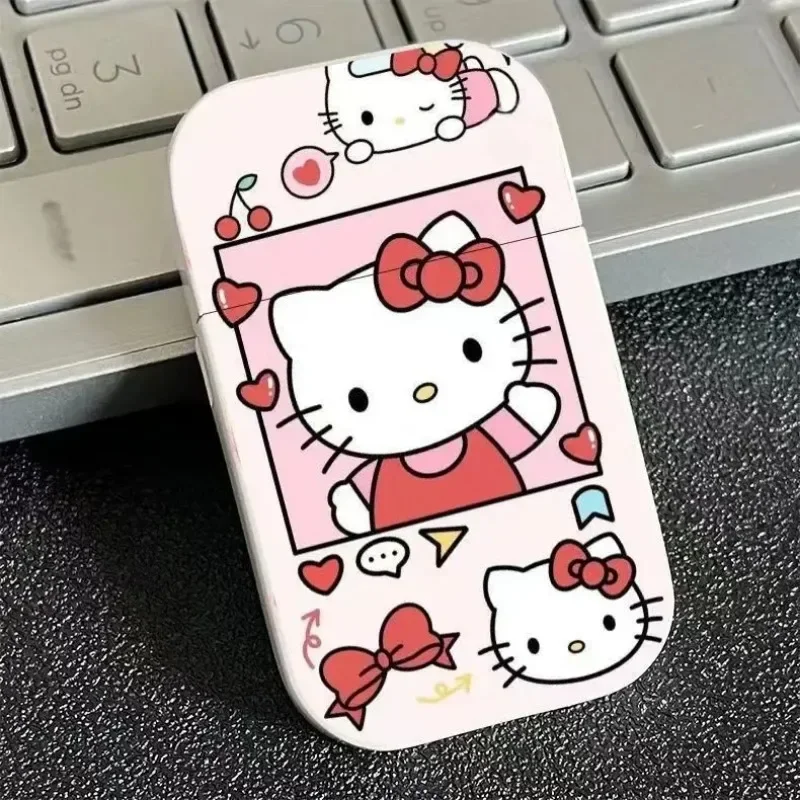 Hello Kitty Gas Lighter, Kawaii, Cute, Sanrio, Melody, Kulomi, High-value, Windproof Metal Lighters, Gift for Girlfriend, 2024