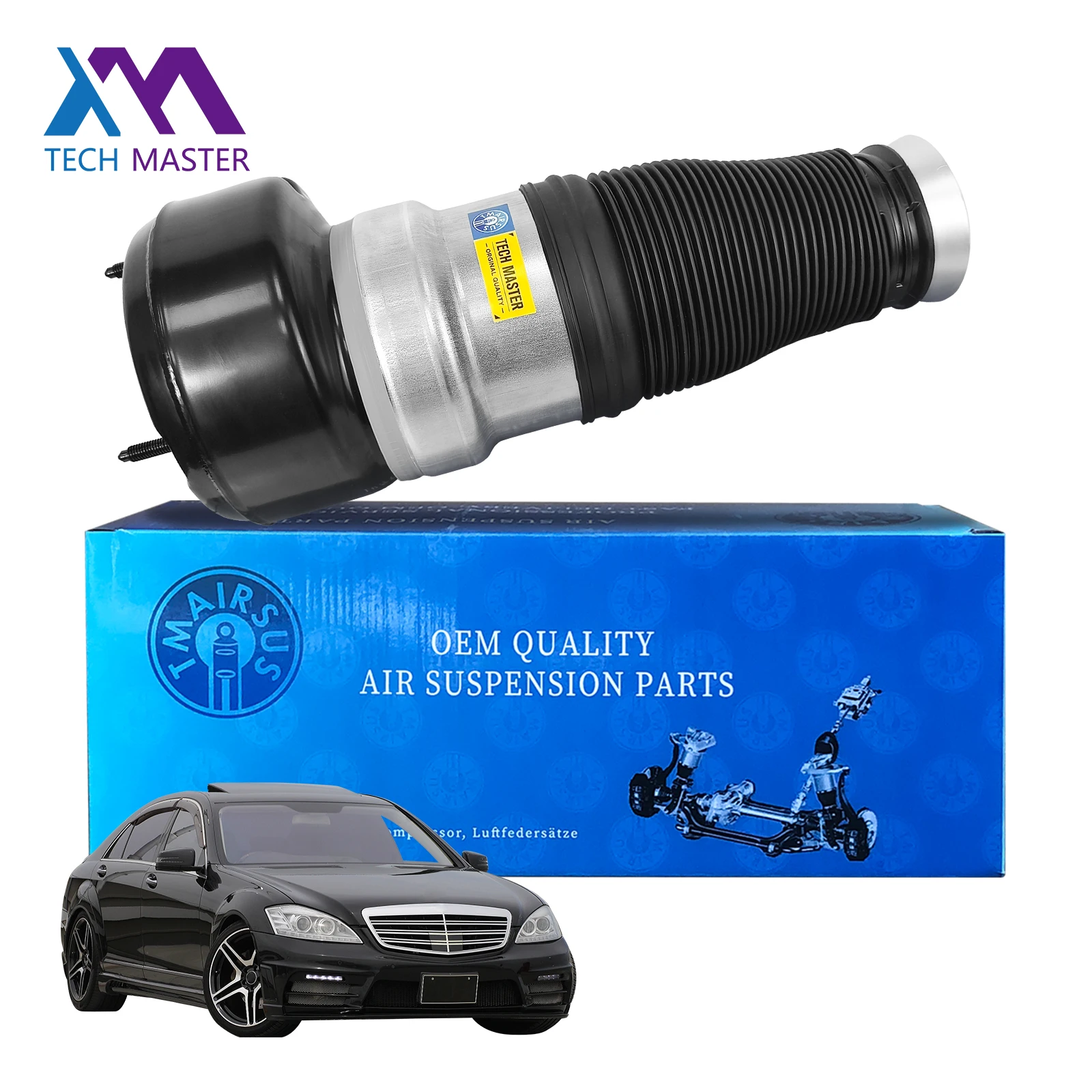 Tech Master Auto Parts High-demand Suspension System Rubber Air Spring 2213204913 Front For S-Class W221 2007-2012