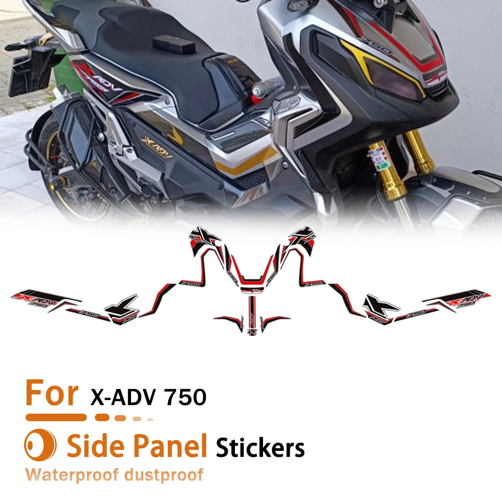 

Motorcycle Side Panel Stickers For HONDA XADV X-ADV 750 Tank Pad Fuel Fairing Emblem windshield Body Protector Stickers Decals
