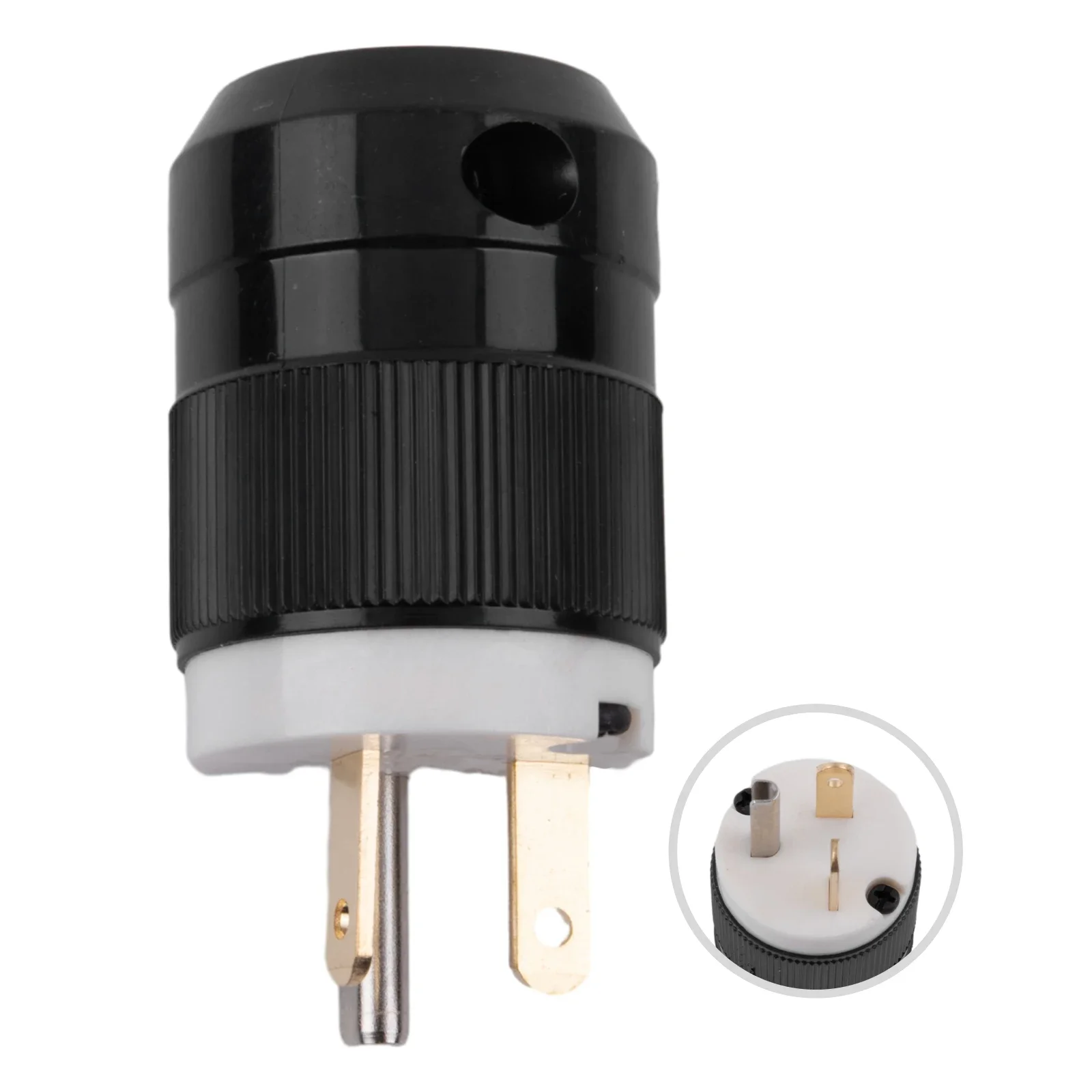 2 Pole 3 Wire Plug 1PCS 20A NEMA Plug Connector 5-20P Grounding Heavy Duty Male Replacement Replacement Useful