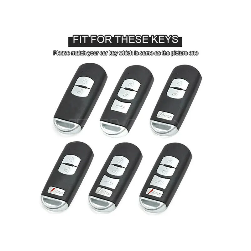 New TPU Car Key Case for Mazda 2 3 6 Atenza Axela Demio CX-5 CX5 CX-3 CX7 CX-9 CX30 2016 2017 2018 2019 2 3 4 Buttons Key Cover view 2