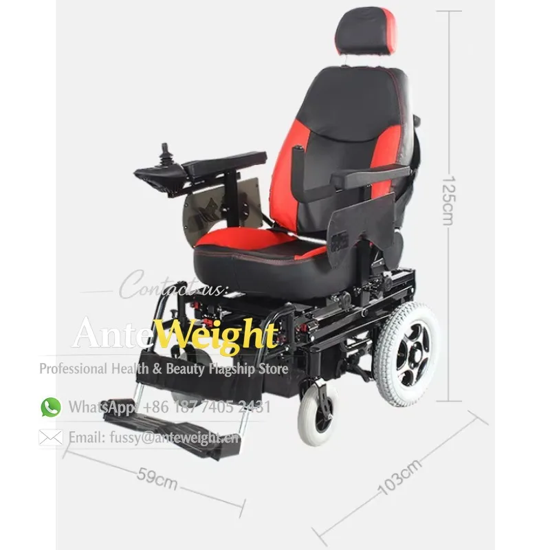 Height-Adjustable Electric Wheelchair Seat Lifting Function for the Elderly and Disabled Home Use