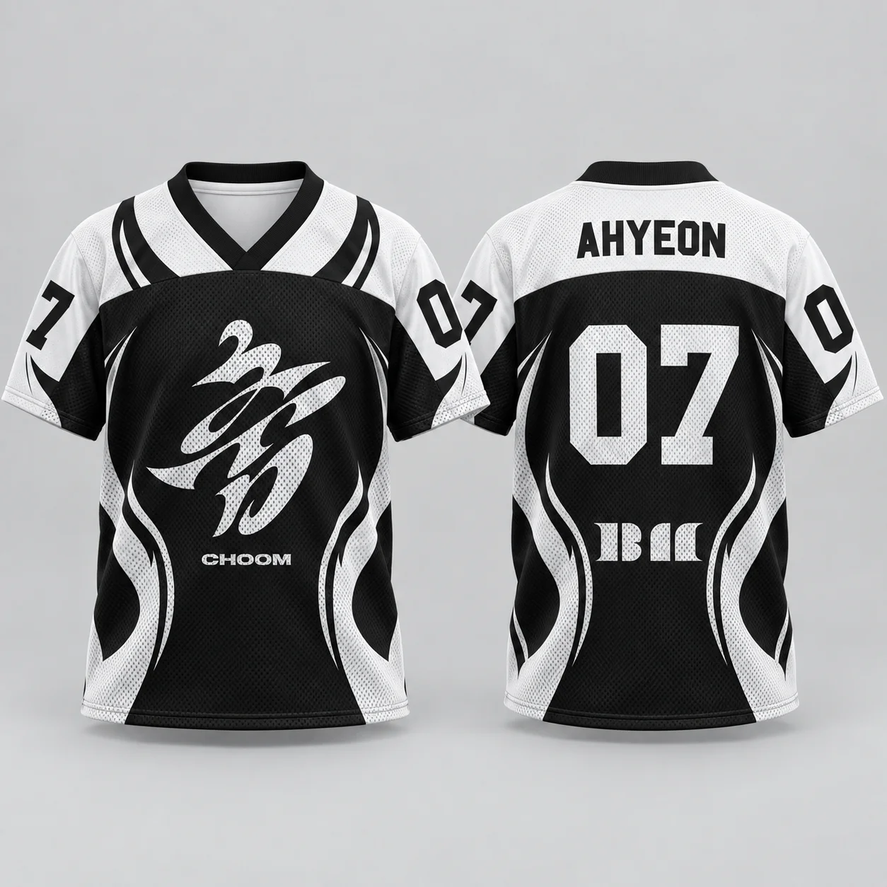 KPOP-Style Fußballtrikot Koreanische Idol-Mode Vintage Fußballshirt Unisex Streetwear Oversized Sport-T-Shirt Fan-Geschenk – Detail 6