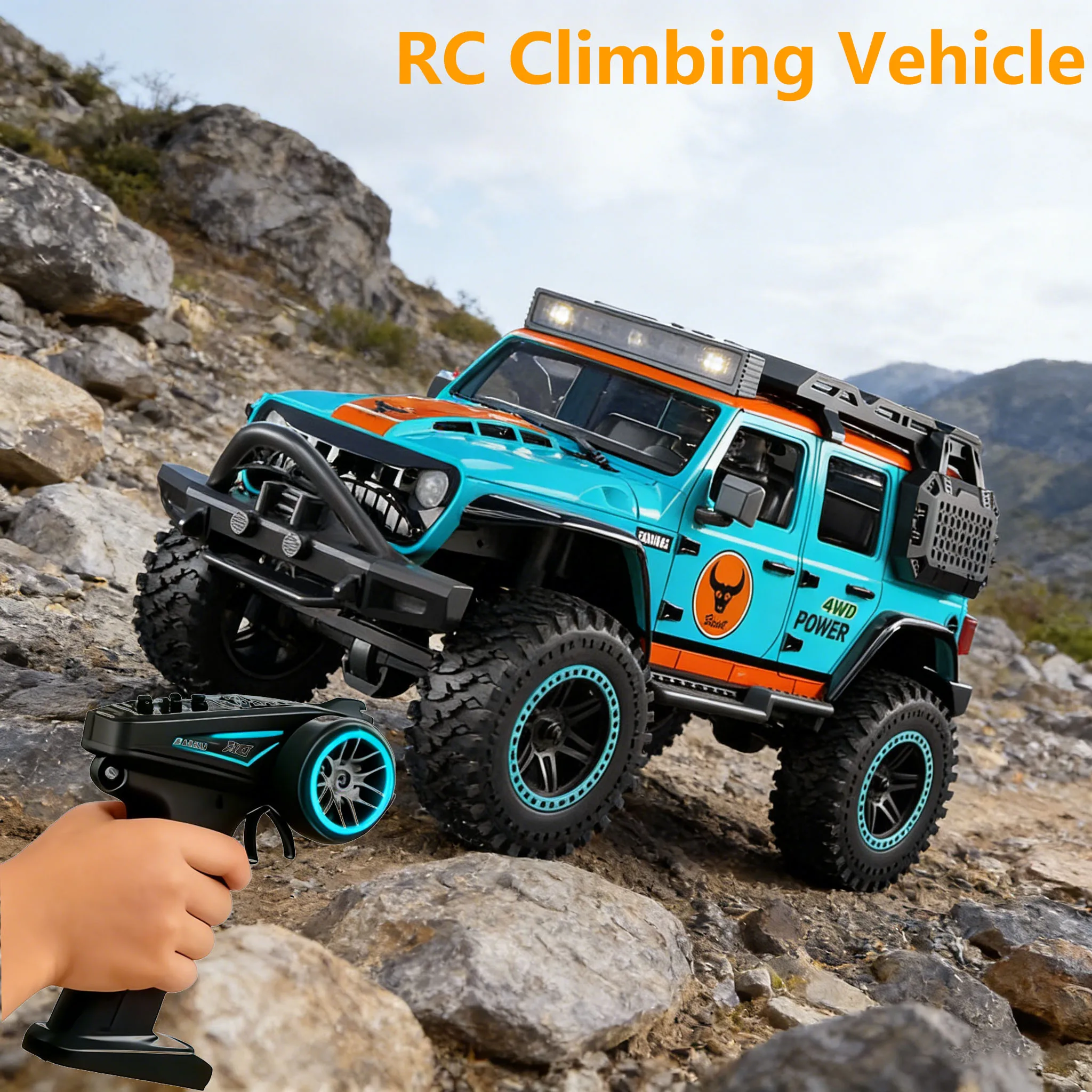 

RC Car 1:20 4WD with LED Light 2.4G 20KM/H High Speed RC Climbing Vehicle Toy Gifts for Boys Girls Kids