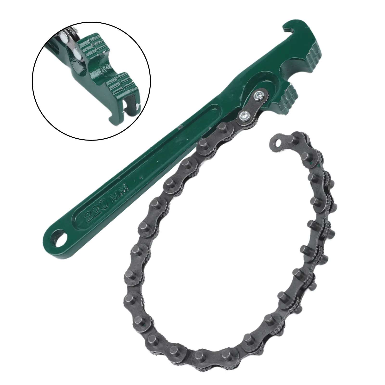 Chain Wrench with Weighted Construction Non Slip Grip and Powerful Clamping for Industrial and Firefighting Use