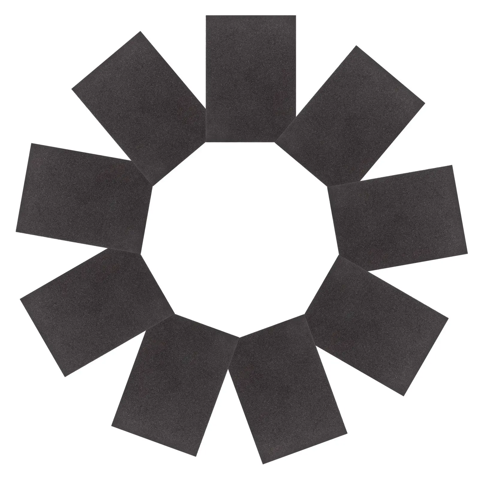 

9 Pcs Sandpaper Sheets Sponge Sanding Pads Brown Square Polishing Painted Surfaces Wood Metal Auto Body Hand Grit Blocks