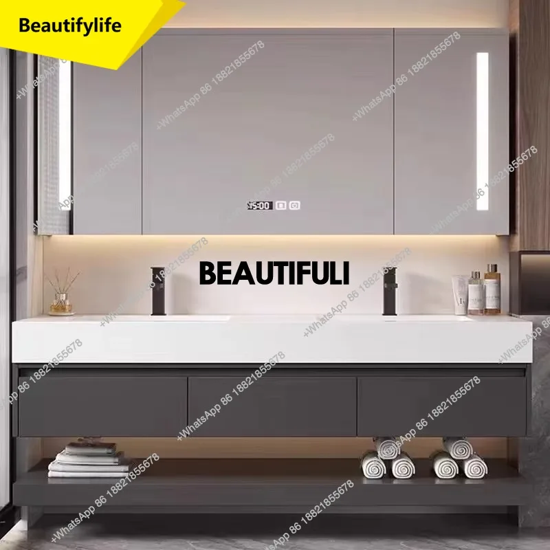 

A17 Внутреннее хранилище, шкаф для ванной комнаты, освещение, зеркало для макияжа, настенный шкаф для ванной комнаты, туалетный столик, Meuble Salle De Bain, домашний Furni