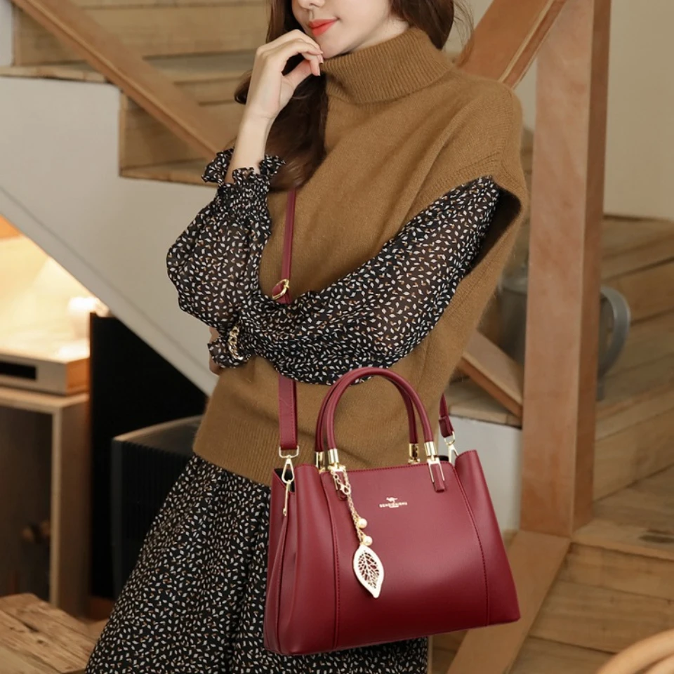Luxury Designer Women's 3 Laye - Doctor Bag Leather 评论和价格