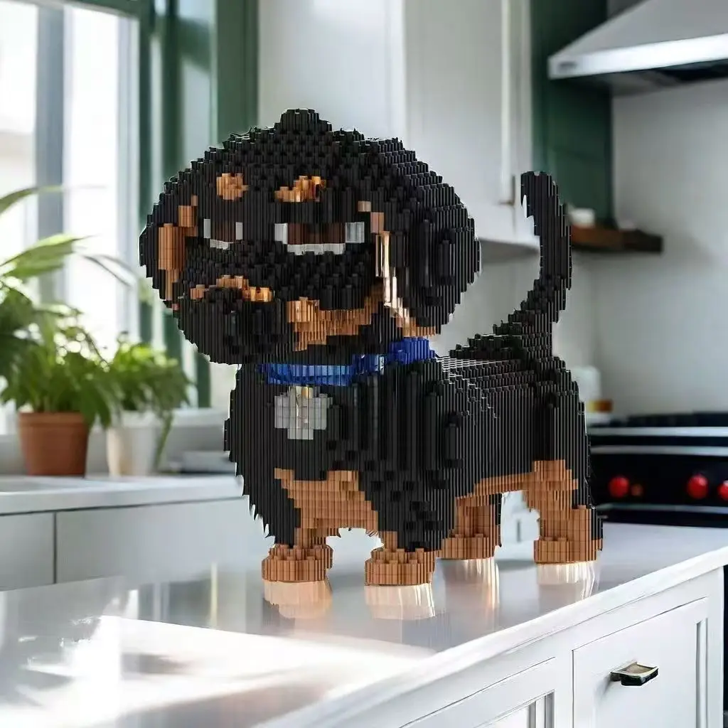 3469-Piece Dachshund Dog Assembly Kit - Adult DIY Puzzle Model Kit, Perfect Gift for Christmas, Halloween, and Birthdays