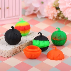 1Pc Nonstick Pumpkin Jar Silicone Container Bottle Portable 3ml Oil Wax Storage Box Face Cream Case Cosmetic Ointment Container