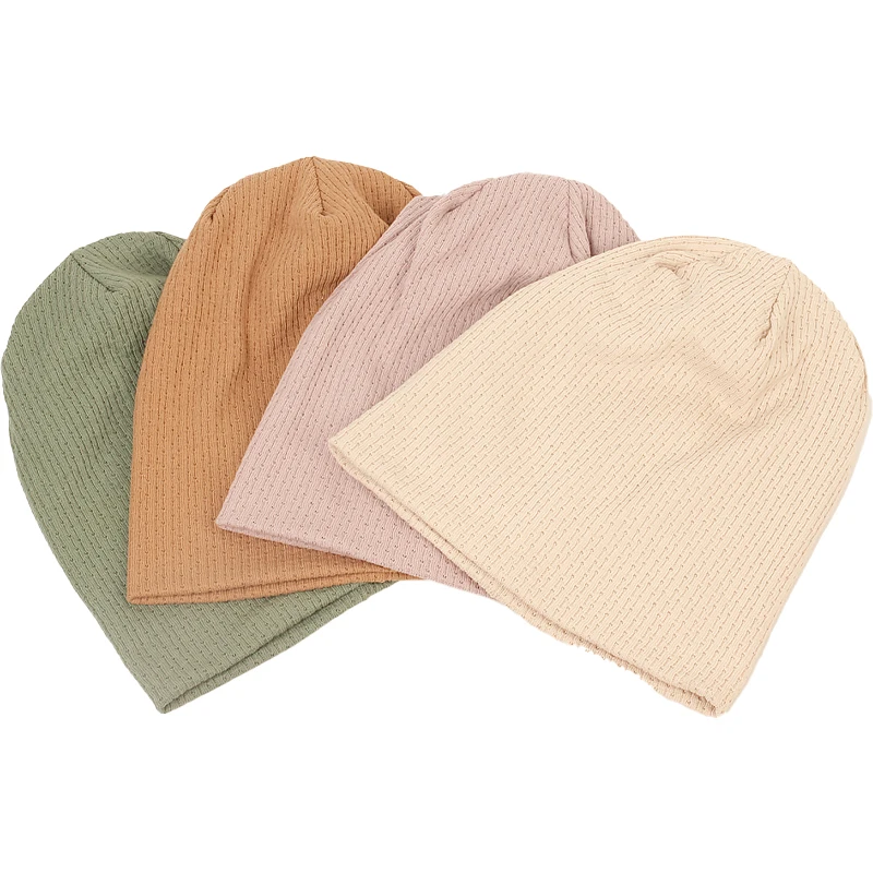 Women\'s New Fashion stripe pattern Beanies New Fashion Knitted Hat Solid Color Hip Hop Skullies Bonnet Autumn Winter Warm Cap