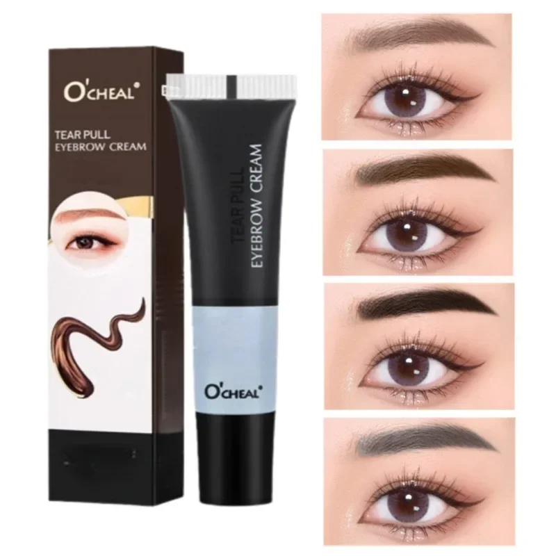 Semi-permanent Peel-off Eyebrow Dye Waterproof Eyebrow Tattoo Color Long-lasting Tear Eyebrow Gel Cosmetics Eyebrow