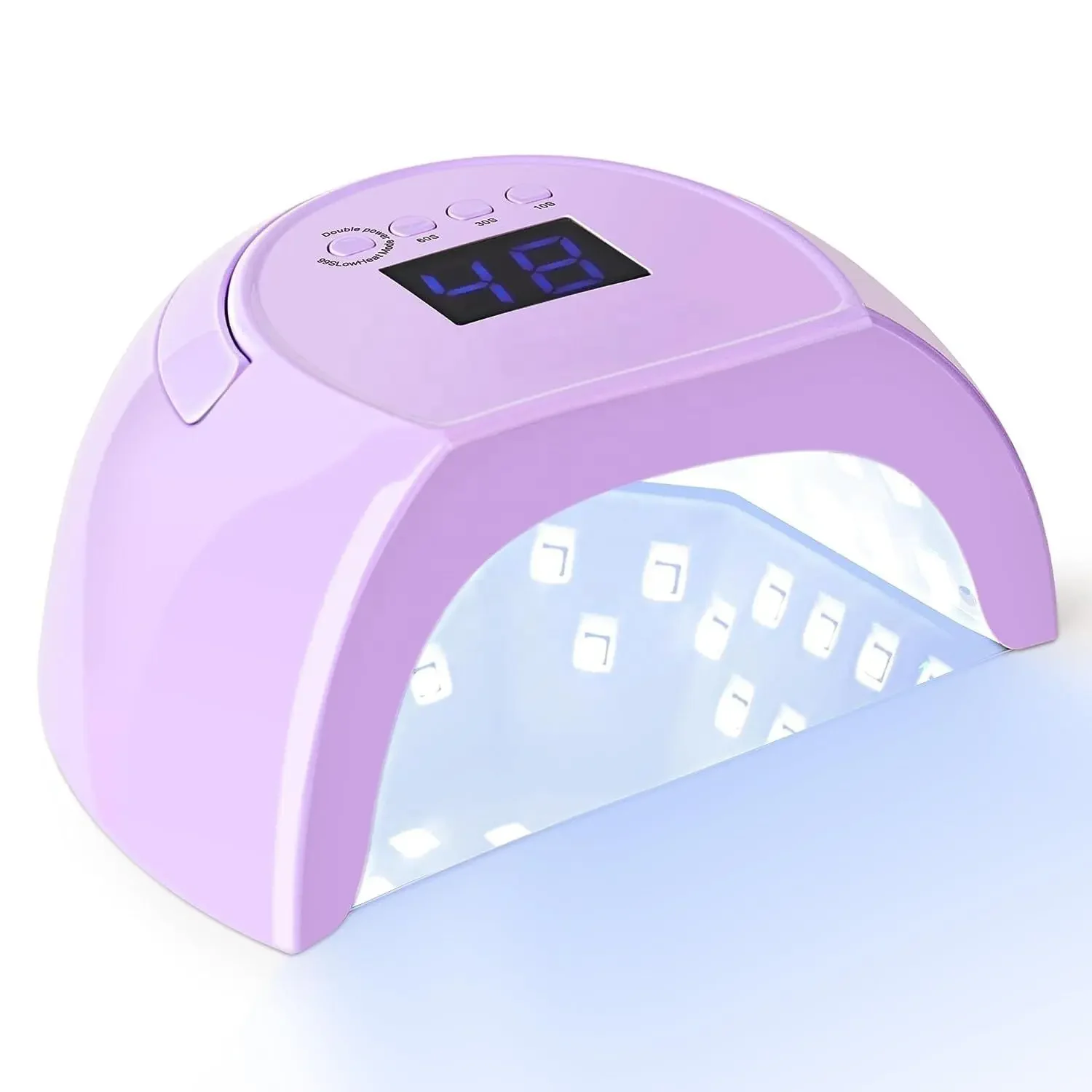 80W UV LED Nail Lamp With Timer Digital Display Nail Gel Dryer Curing Lamp Professional Portable Manicure Tool for Home Use