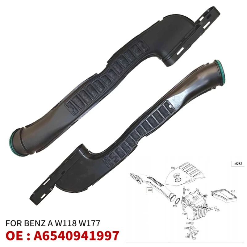 

Для Mercedes Benz A-Class W118 W177 ВХОДЯЩАЯ Трубка воздуховода Шланг Tubo A 6540941997 Автомобильные аксессуары