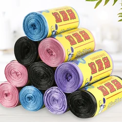 1Roll /20pcs Mini Disposable Plastic Small Garbage Bag Trash Bags Household Thickened Disposable Colored Black Garbage Bag