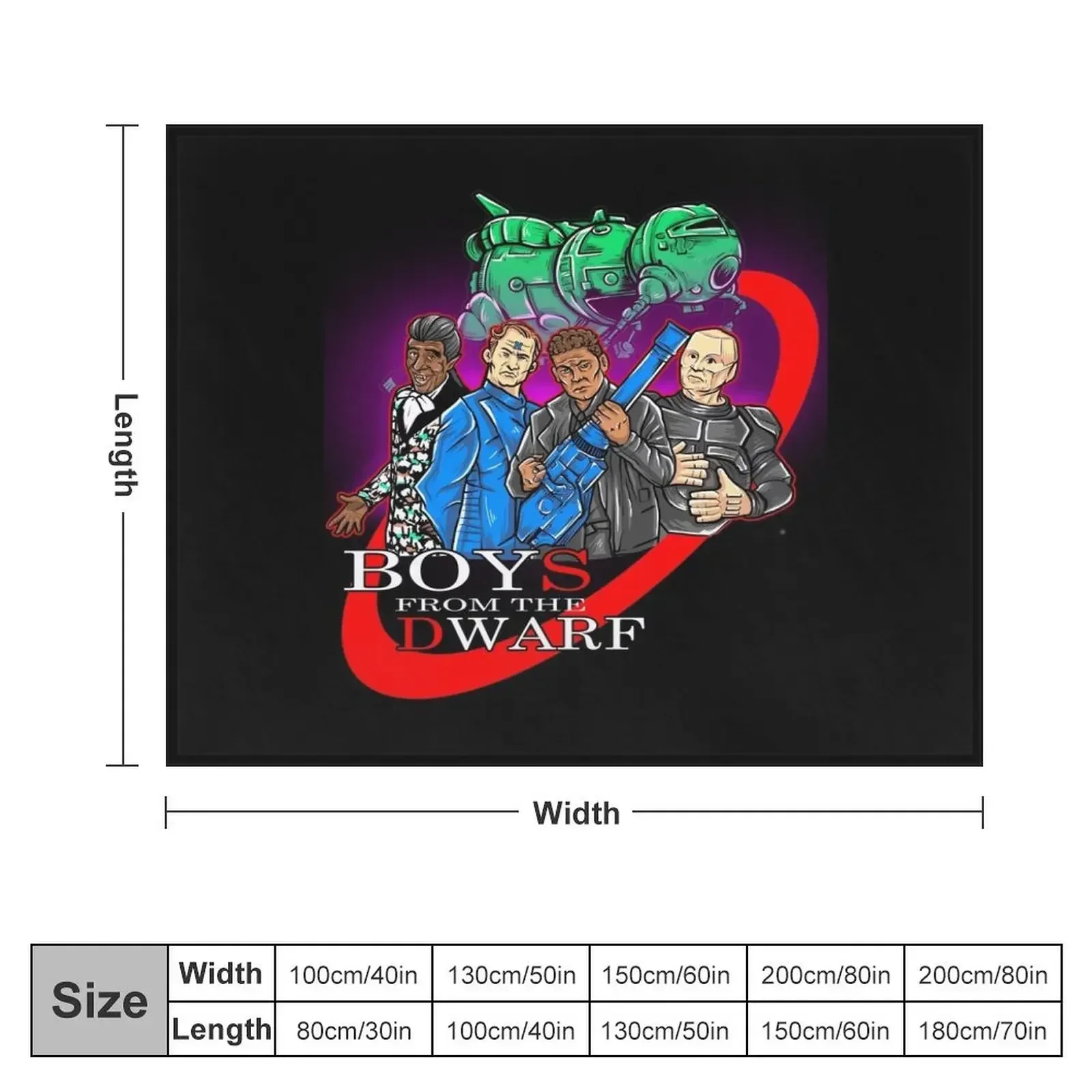 Red Dwarf Boys From The Dwarf StarBug Throw Blanket Retros blankets ands Decorative Sofa Decoratives Blankets