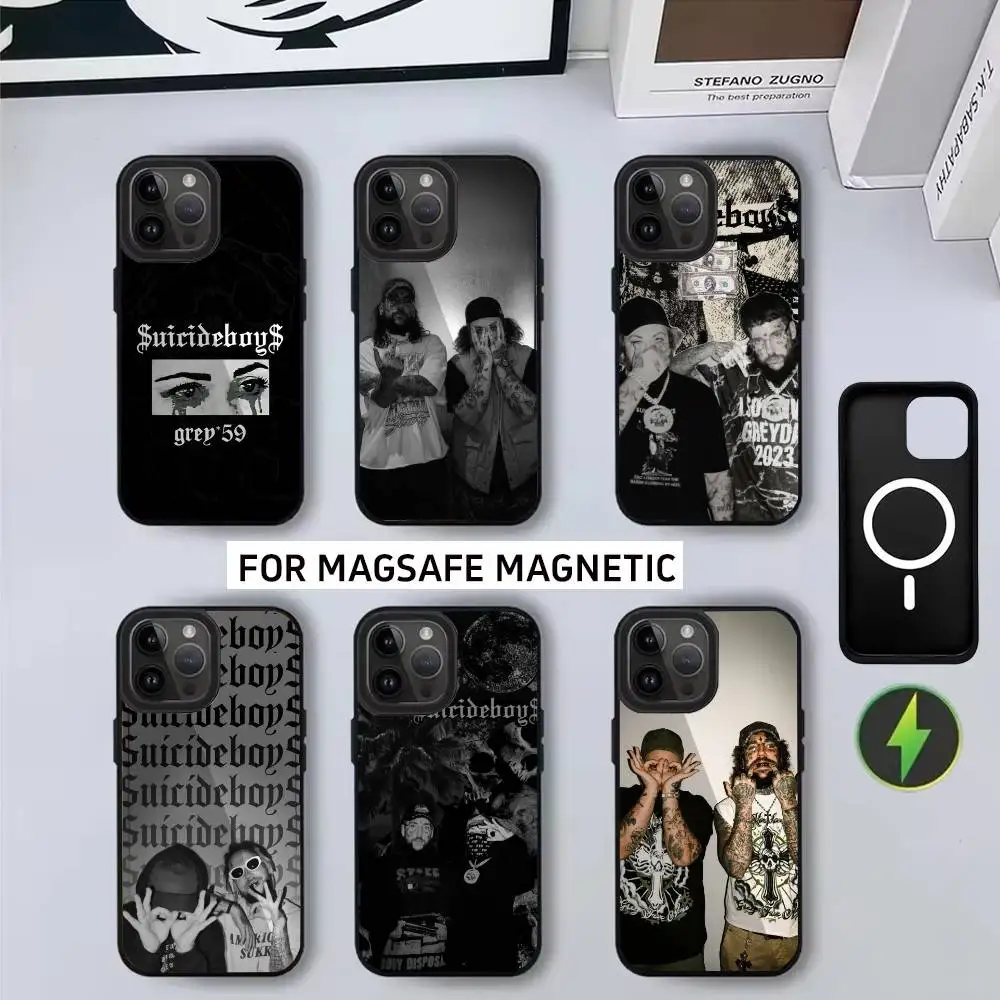 

$-SuicideBoy$12 Suicideboys Phone Case For iPhone17,16,15,14,13,12,11 Plus,Pro Max Magnetic For Magsafe Wireless Charging