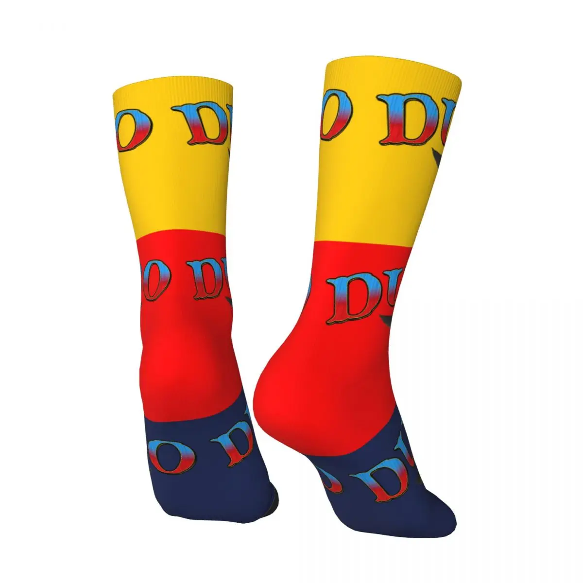 Crazy compression Cute Dumbo Sock for Men Harajuku Disney Dumbo Film Seamless Pattern Crew Sock Casual