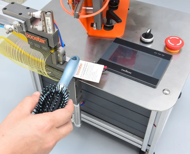 

Automated Booster Loop Pin Tagging Machine - Fast Mass Production Labeling