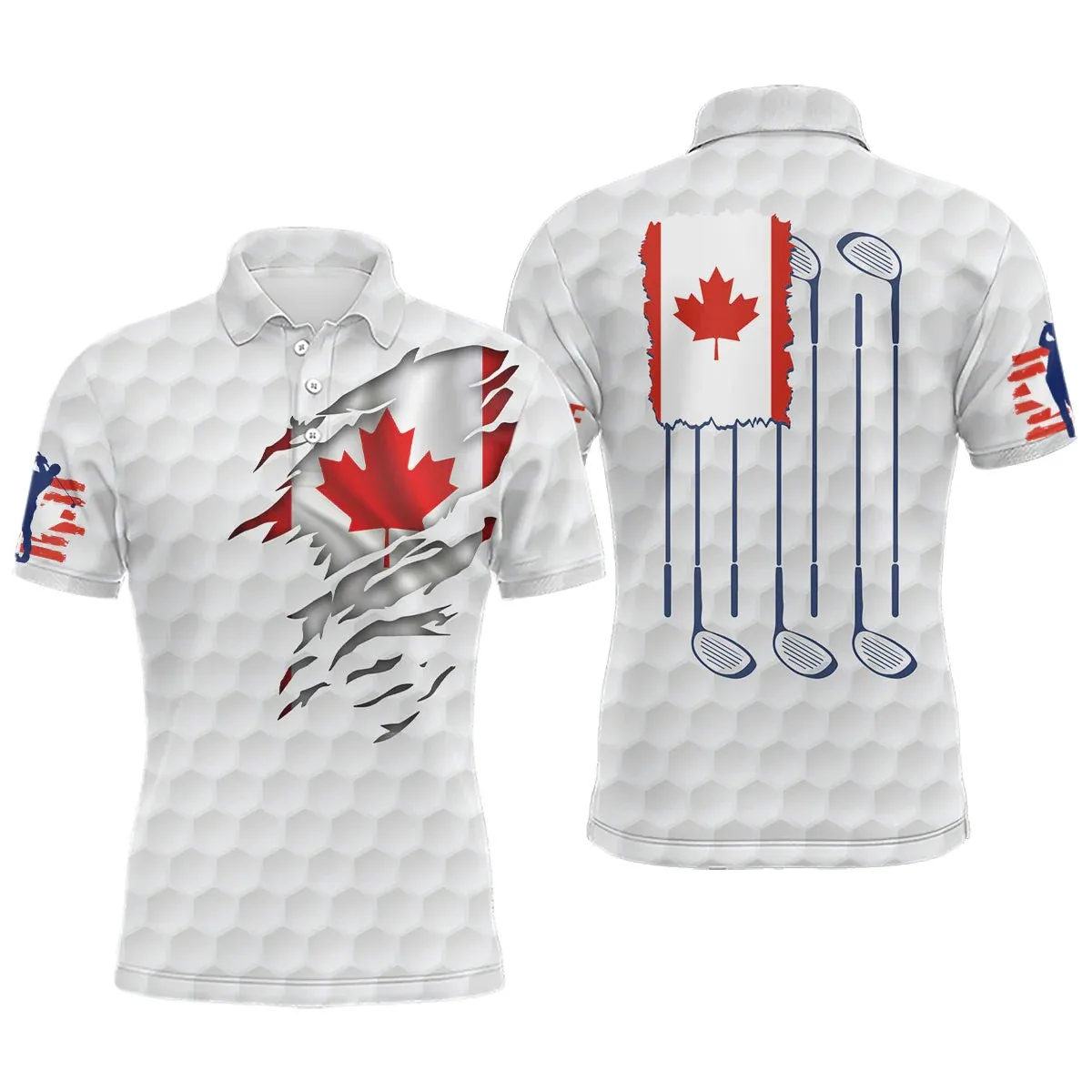 Summer Women's Sports Polo Shirt, Loose and Comfortable T-Shirt, Canadian Print Ball Sports Women's Sports T-Shirt Top